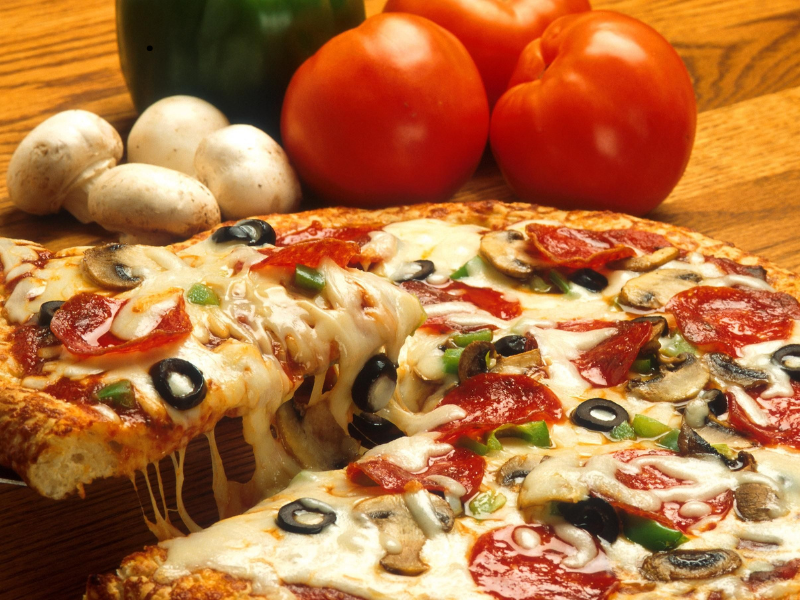 Mushroom and Olive Pizza taste