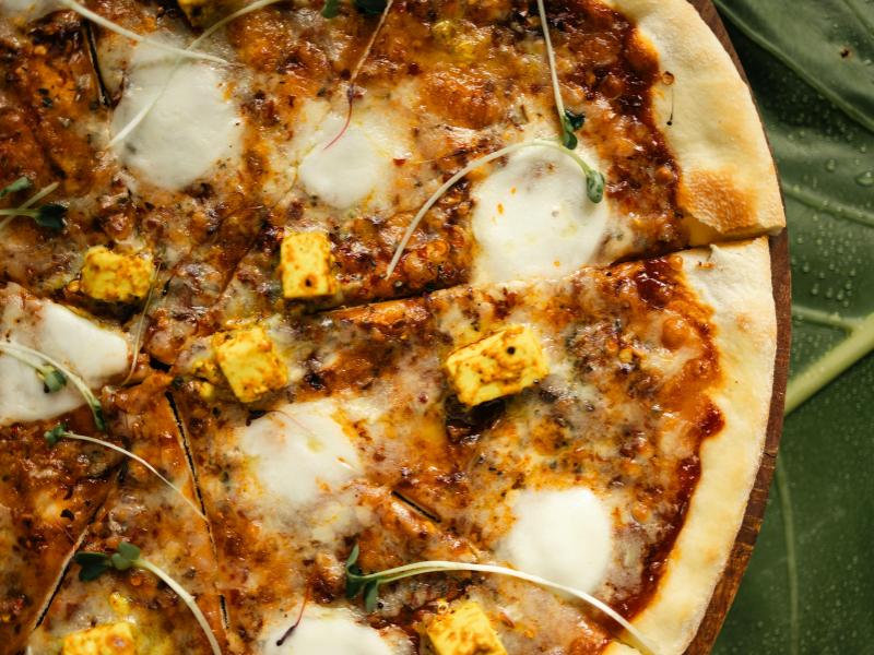 Paneer Tikka Pizza spicy